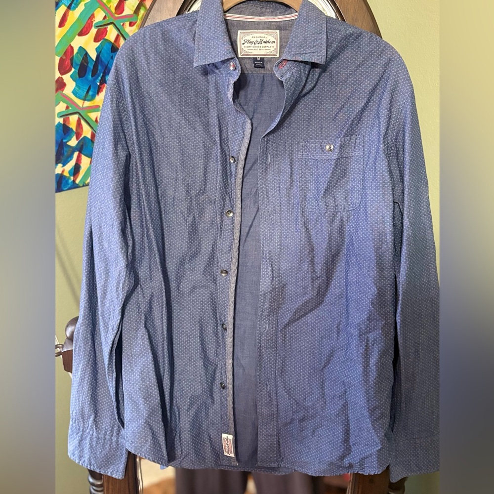 Flag & Anthem Button Down Long Sleeve